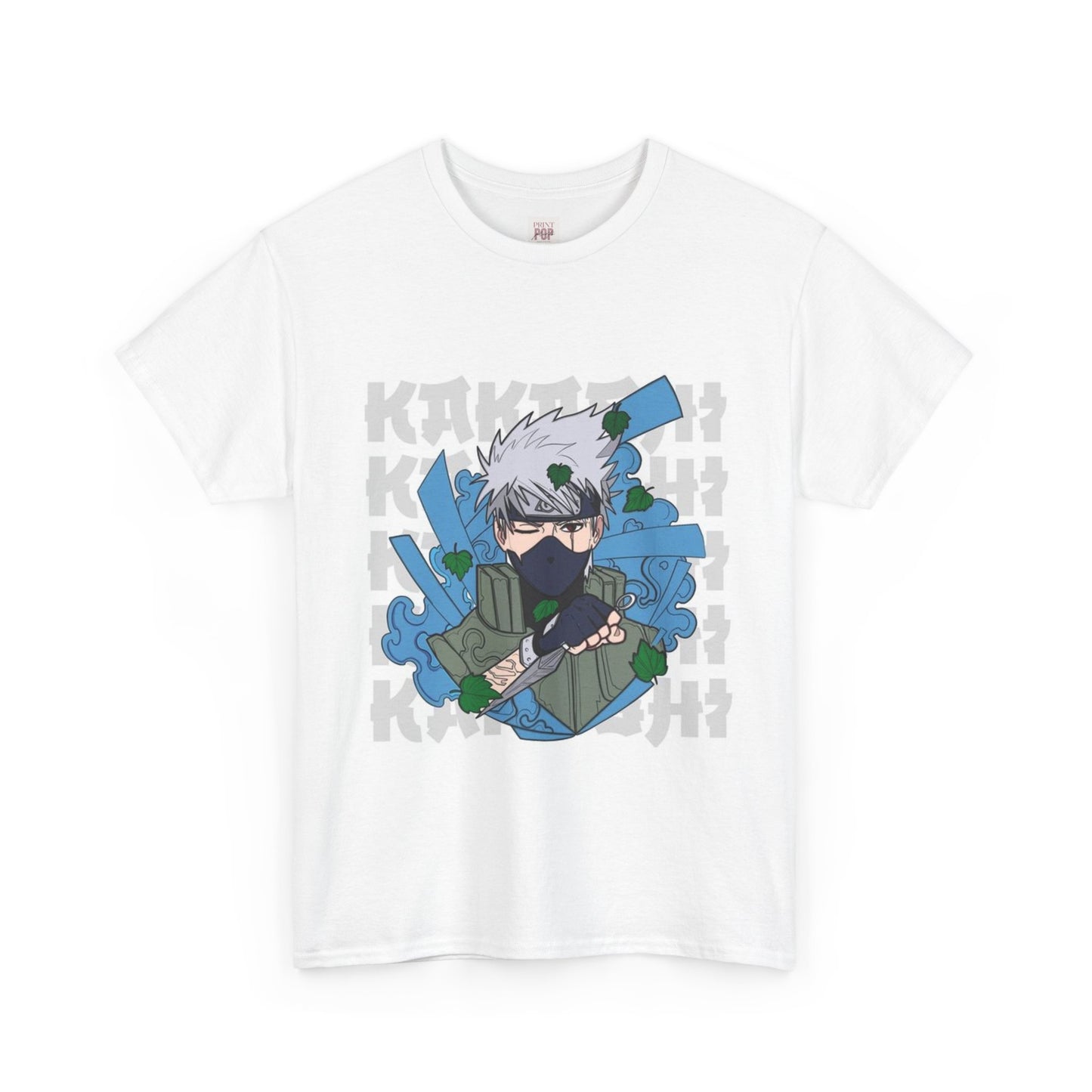 Naruto Shippuden Kakashi Unisex Heavy Cotton Tee - Vibrant and Stylish Design for Otaku Heads