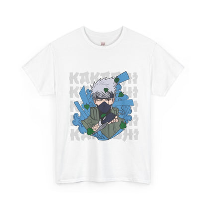 Naruto Shippuden Kakashi Unisex Heavy Cotton Tee - Vibrant and Stylish Design for Otaku Heads