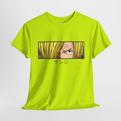 One Piece Sanji Unisex Heavy Cotton Tee - Vibrant and Stylish Design for Otaku Heads