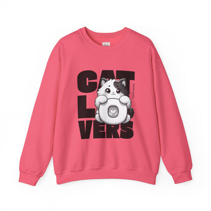 Cat Lovers Crewneck Unisex Heavy Blend Sweatshirt | Cute Cat Graphic Apparel