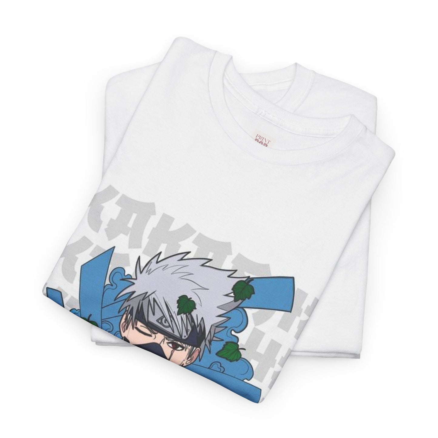 Naruto Shippuden Kakashi Unisex Heavy Cotton Tee - Vibrant and Stylish Design for Otaku Heads