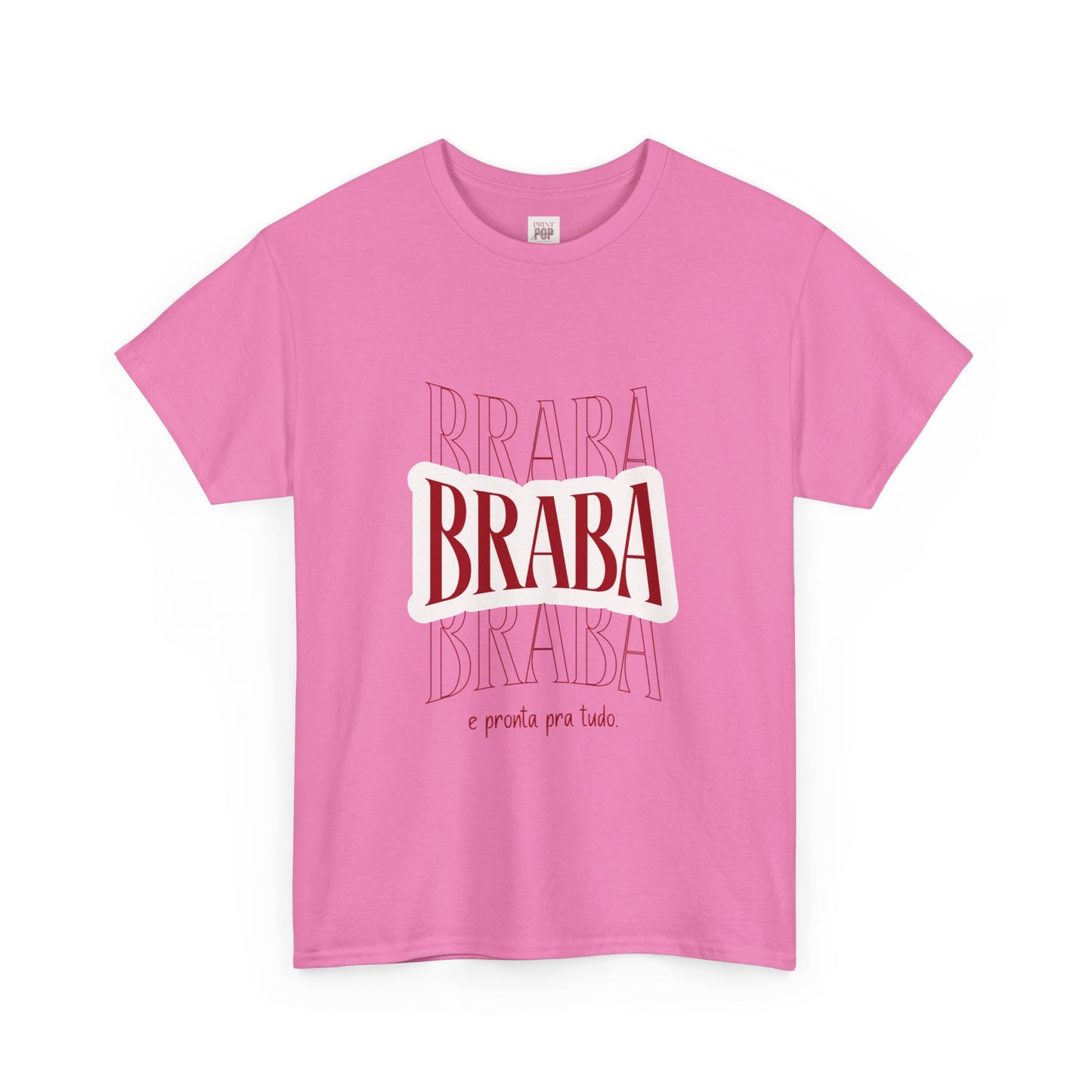 Braba Unisex Heavy Cotton Tee - Casual Statement Shirt for Everyday Wear