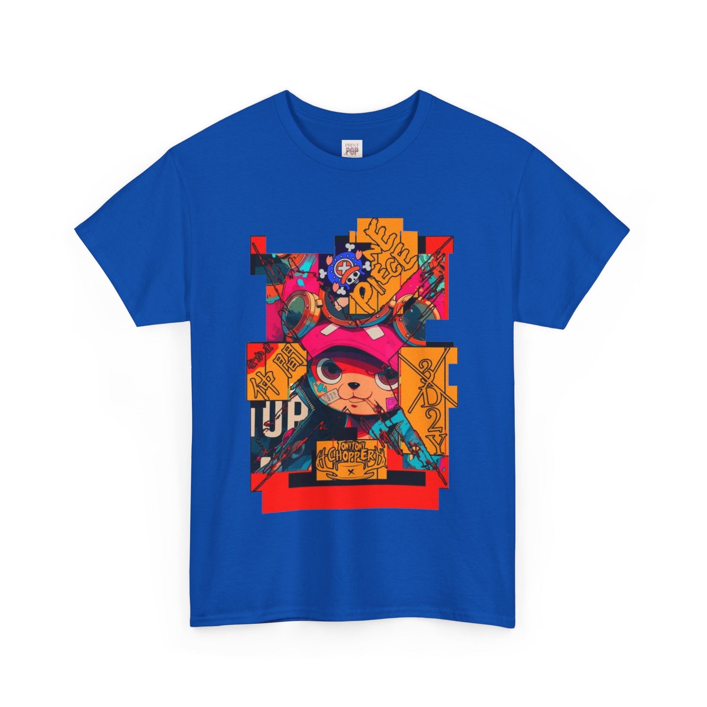 One Piece Luffy Unisex Heavy Cotton Tee - Vibrant and Stylish Design for Otaku Heads