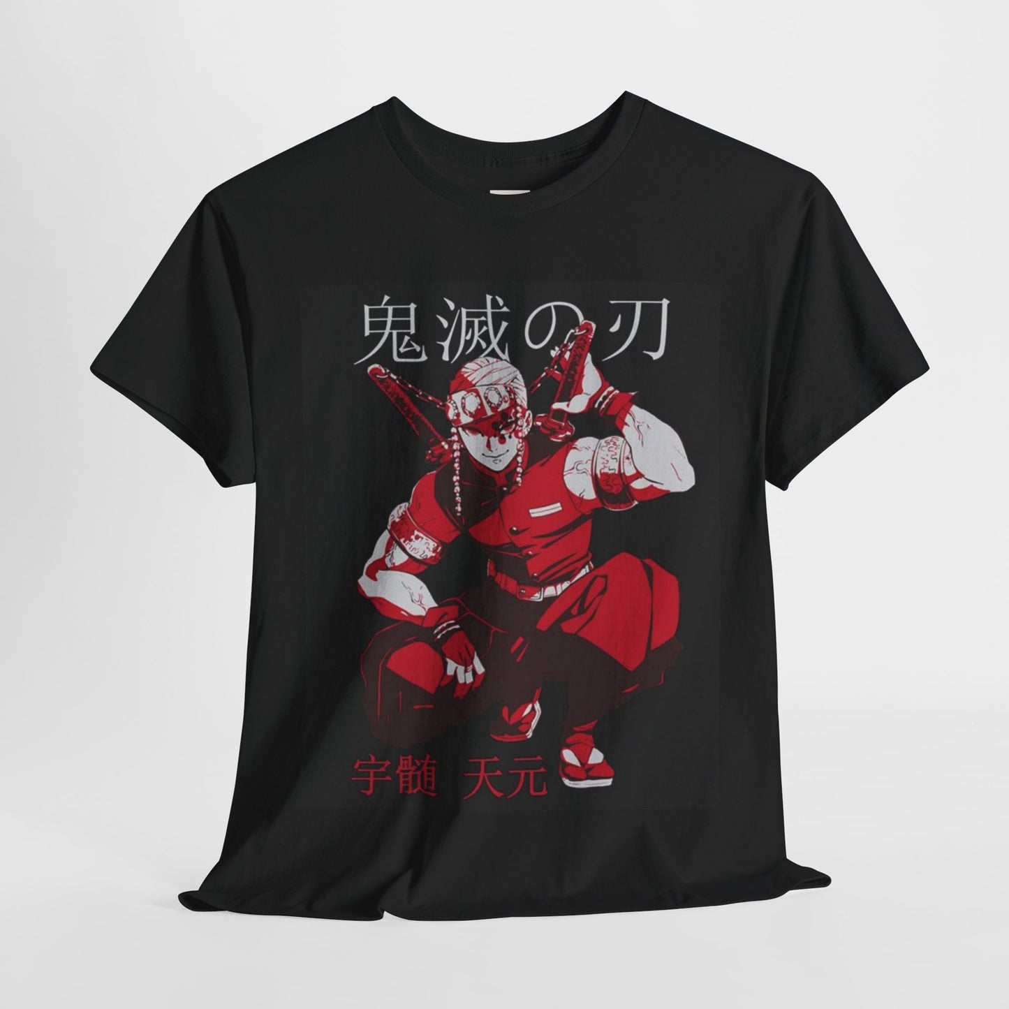 Demon Slayer Tengen Uzui Unisex Heavy Cotton Tee - Vibrant and Stylish Design for Otaku Heads