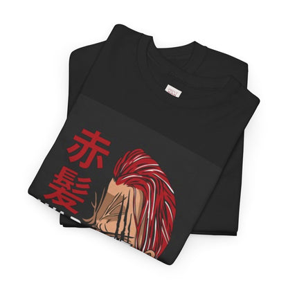 One Piece Shanks Unisex Heavy Cotton Tee - Vibrant and Stylish Design for Otaku Heads