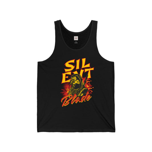 Silent Blade Unisex Jersey Tank - Stylish and Bold Summer Wear