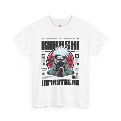 Naruto Shippuden Kakashi Unisex Heavy Cotton Tee - Vibrant and Stylish Design for Otaku Heads