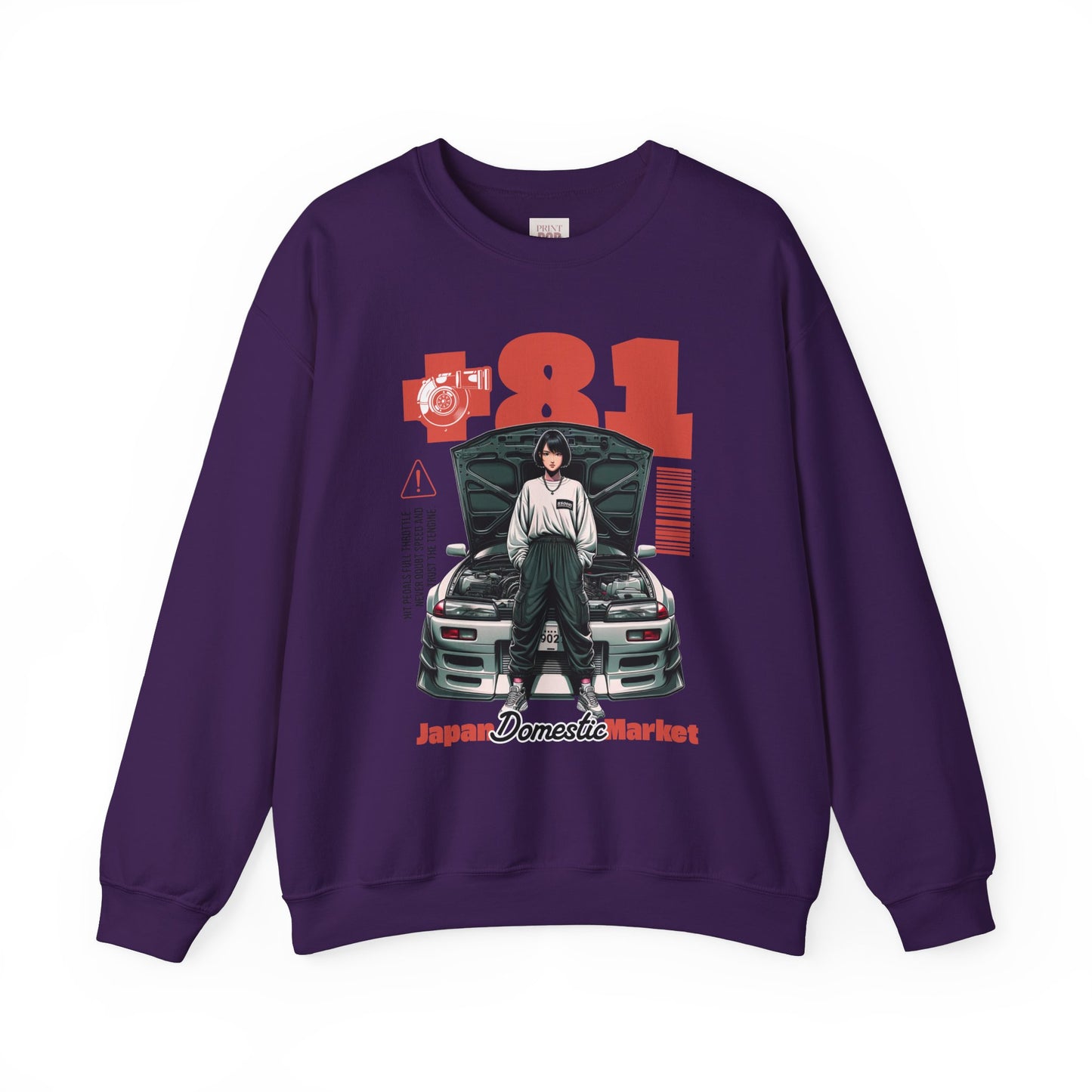 Japan Domestic Market Crewneck Sweatshirt - Retro JDM Style