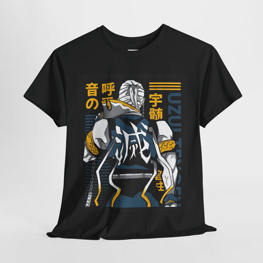 Demon Slayer Tengen Uzui Unisex Heavy Cotton Tee - Vibrant and Stylish Design for Otaku Heads