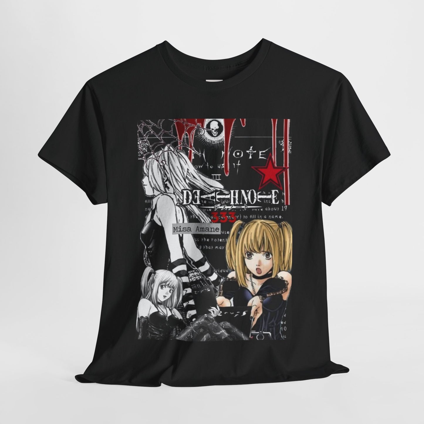 Death Note Misa Amane Unisex Heavy Cotton Tee - Vibrant and Stylish Design for Otaku Heads