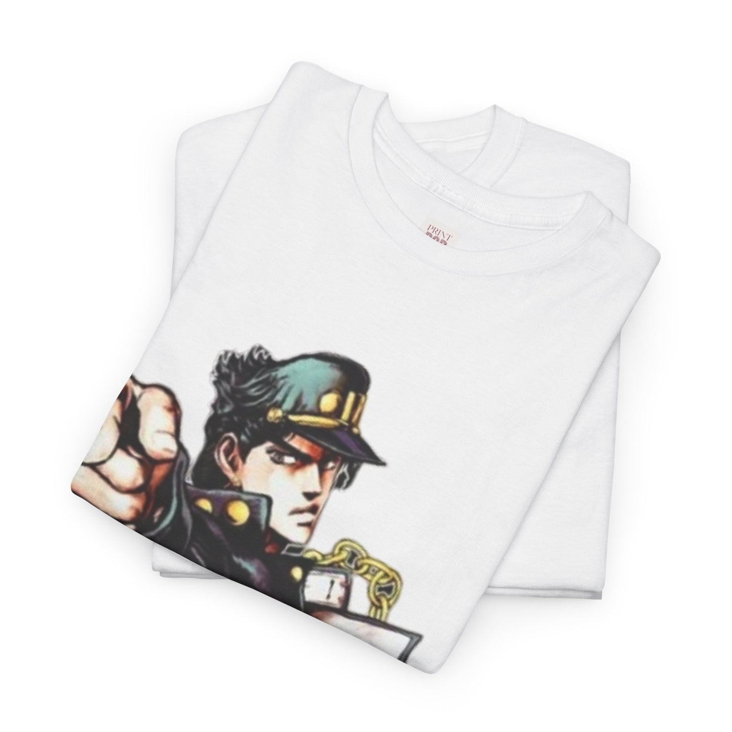 Jojo's Bizarre Adventure Unisex Heavy Cotton Tee - Vibrant and Stylish Design for Otaku Heads