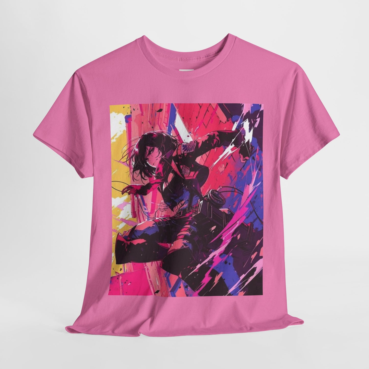 Attack On Titan Mikasa Ackerman Unisex Heavy Cotton Tee - Vibrant and Stylish Design for Otaku Heads