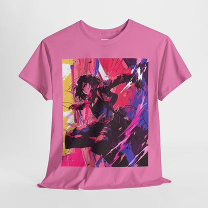 Attack On Titan Mikasa Ackerman Unisex Heavy Cotton Tee - Vibrant and Stylish Design for Otaku Heads