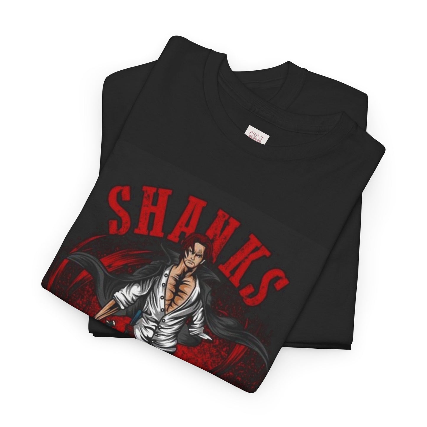 One Piece Shanks Unisex Heavy Cotton Tee - Vibrant and Stylish Design for Otaku Heads