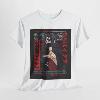 Naruto Shippuden Uchiha Itachi Unisex Heavy Cotton Tee - Vibrant and Stylish Design for Otaku Heads