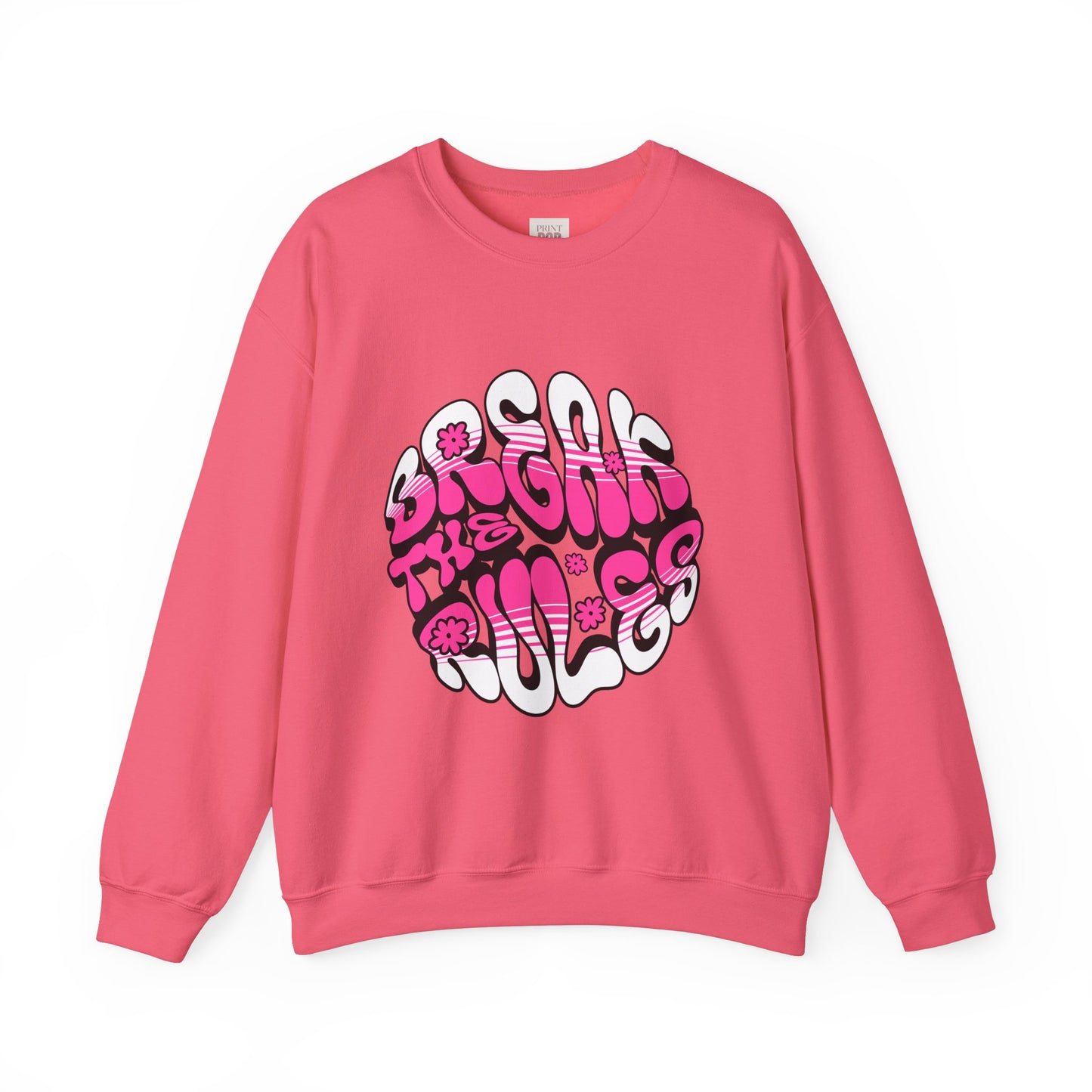 Brighten the Rules Unisex Crewneck Sweatshirt – Fun & Cozy Graphic Sweatshirt