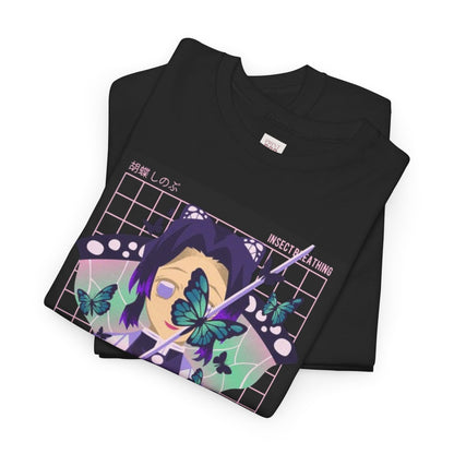 Demon Slayer Kocho Shinobu Unisex Heavy Cotton Tee - Vibrant and Stylish Design for Otaku Heads