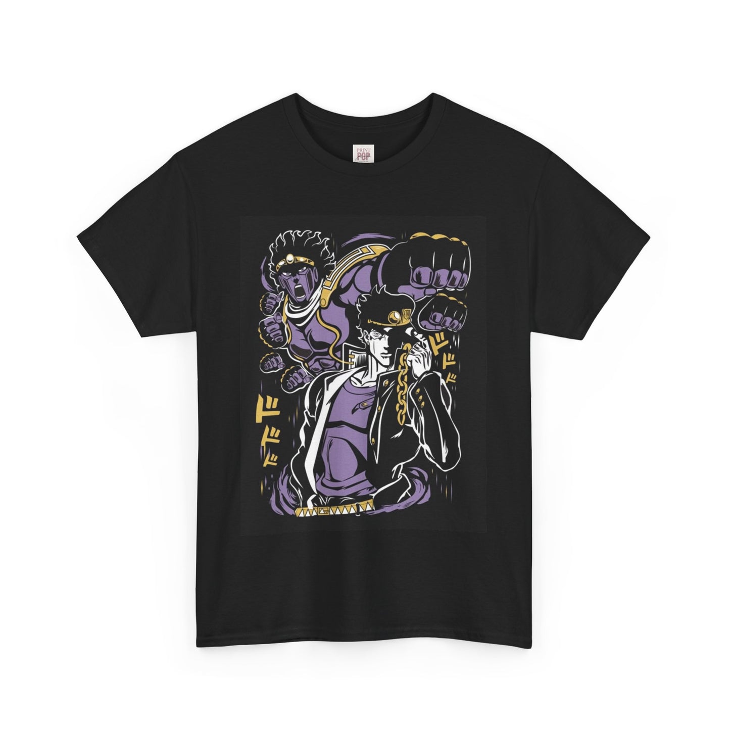 Jojo's Bizarre Adventure Jotaro Kujo Unisex Heavy Cotton Tee - Vibrant and Stylish Design for Otaku Heads