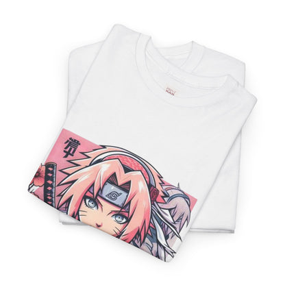 Naruto Shippuden Sakura Unisex Heavy Cotton Tee - Vibrant and Stylish Design for Otaku Heads