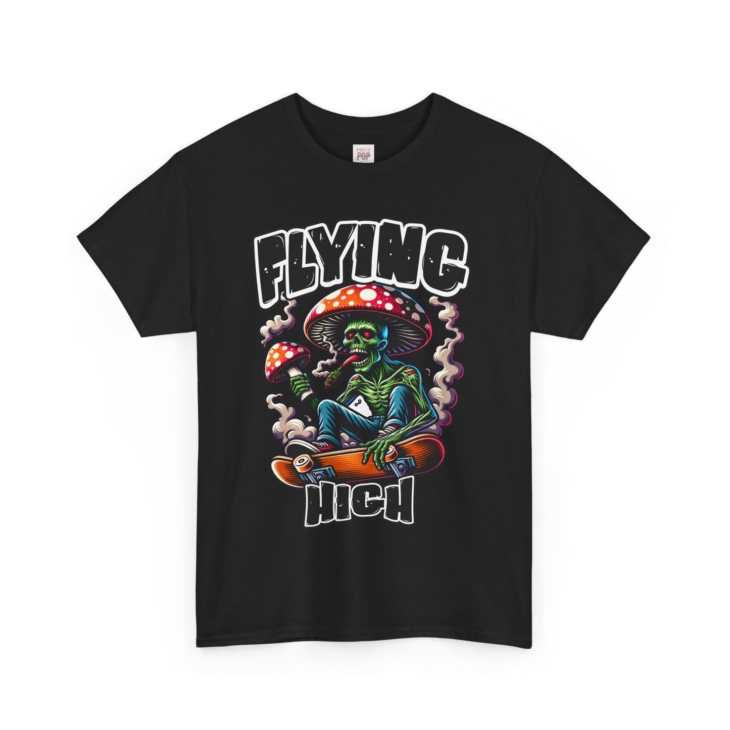 Flying High Unisex Heavy Cotton Tee - Fun Graphic Tee for Casual Style