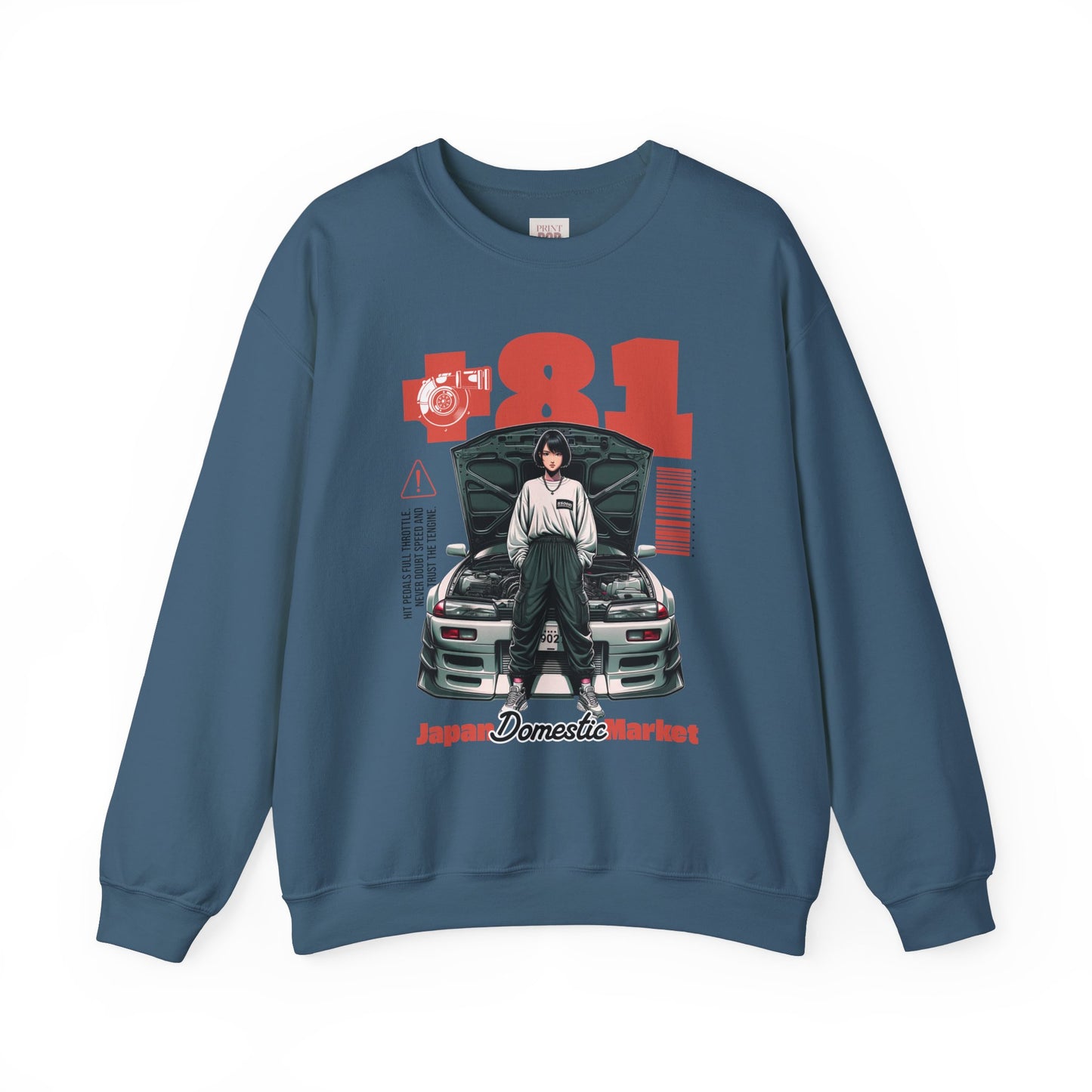 Japan Domestic Market Crewneck Sweatshirt - Retro JDM Style