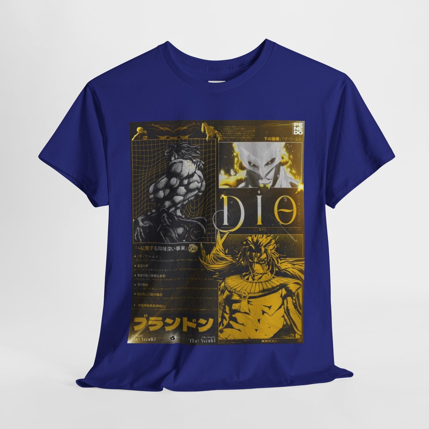 Jojo's Bizarre Adventure Dio Brando  Unisex Heavy Cotton Tee - Vibrant and Stylish Design for Otaku Heads