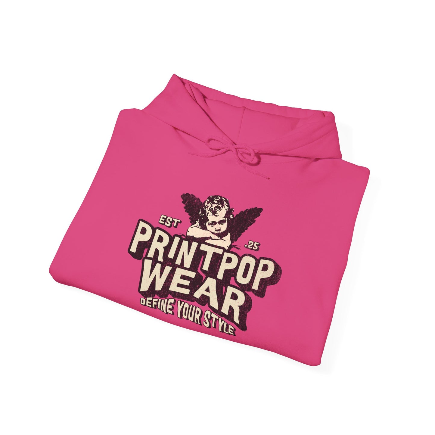 Retro PrintPOP Wear Signature Unisex Hoodie - Stylish, Comfortable, and Premium