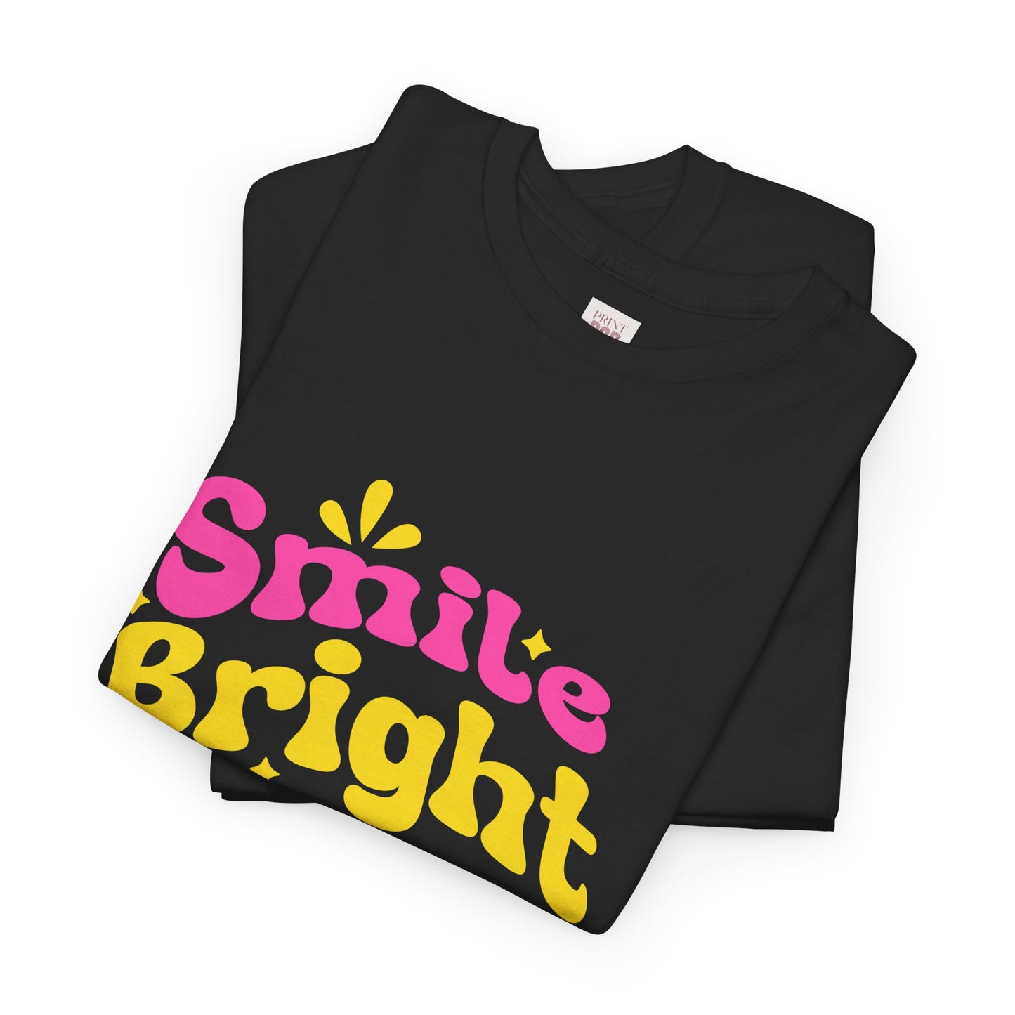 Smite Bright Glow Always Unisex Heavy Cotton Tee - Cheerful Graphic Tee for Positive Vibes