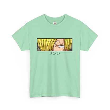 One Piece Sanji Unisex Heavy Cotton Tee - Vibrant and Stylish Design for Otaku Heads