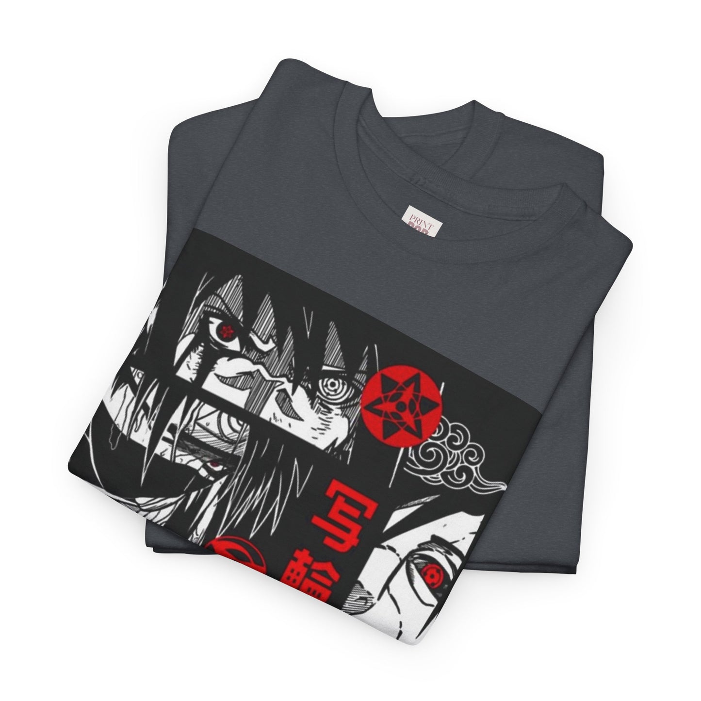 Naruto Shippuden Uchiha Madara Unisex Heavy Cotton Tee - Vibrant and Stylish Design for Otaku Heads