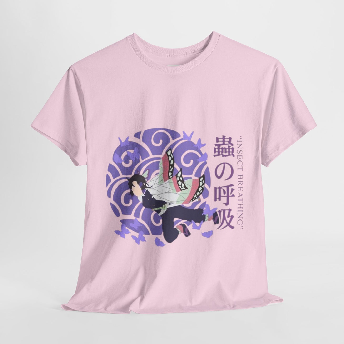 Demon Slayer Kocho Shinobu Unisex Heavy Cotton Tee - Vibrant and Stylish Design for Otaku Heads