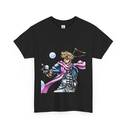 Jojo's Bizarre Adventure Caesar A. Zeppeli Unisex Heavy Cotton Tee - Vibrant and Stylish Design for Otaku Heads