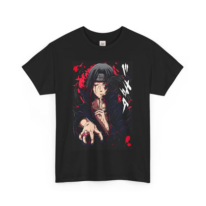 Naruto Shippuden Uchiha Itachi Unisex Heavy Cotton Tee - Vibrant and Stylish Design for Otaku Heads