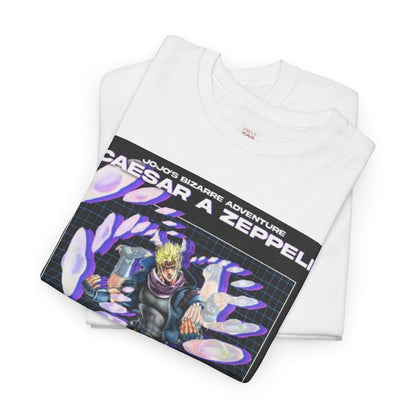 Jojo's Bizarre Adventure Caesar A. Zeppeli Unisex Heavy Cotton Tee - Vibrant and Stylish Design for Otaku Heads