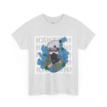 Naruto Shippuden Kakashi Unisex Heavy Cotton Tee - Vibrant and Stylish Design for Otaku Heads