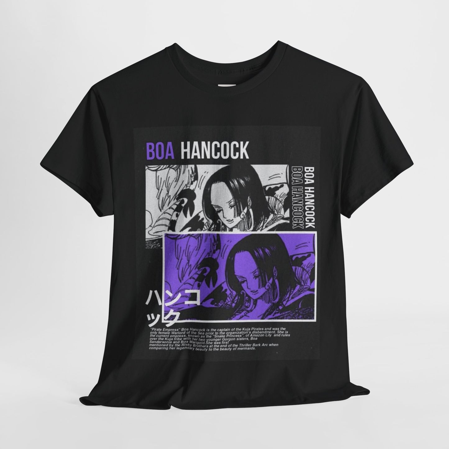 One Piece Boa Hancock Unisex Heavy Cotton Tee - Vibrant and Stylish Design for Otaku Heads