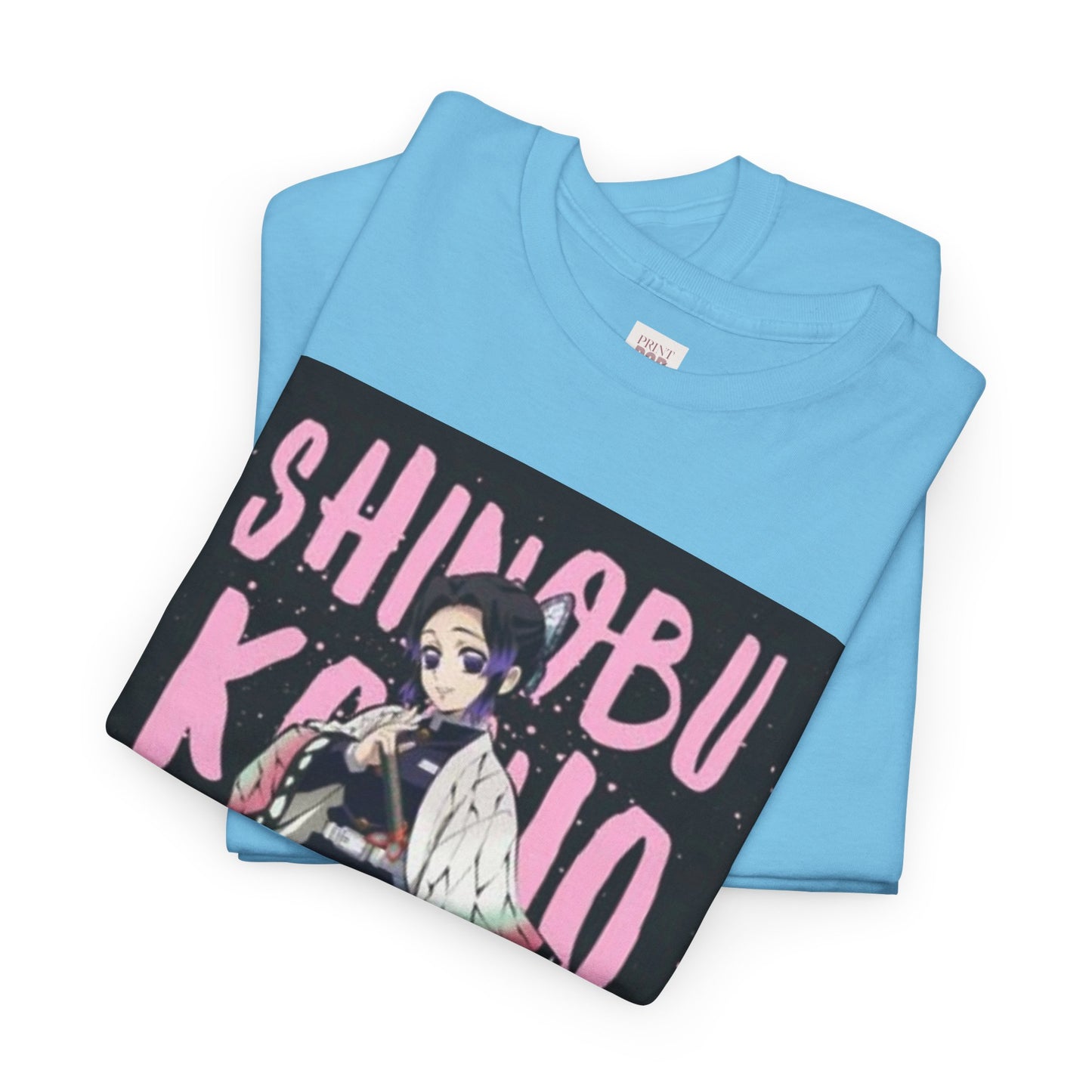 Demon Slayer Kocho Shinobu Unisex Heavy Cotton Tee - Vibrant and Stylish Design for Otaku Heads