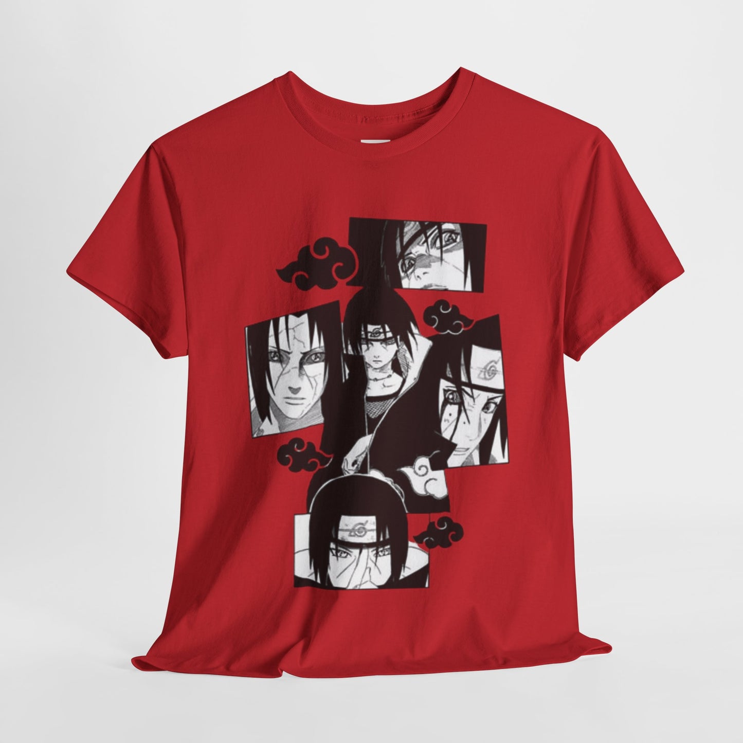 Naruto Shippuden Uchiha Itachi Unisex Heavy Cotton Tee - Vibrant and Stylish Design for Otaku Heads