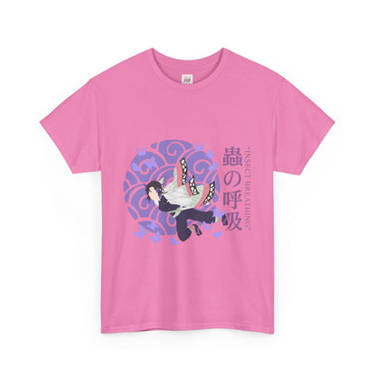 Demon Slayer Kocho Shinobu Unisex Heavy Cotton Tee - Vibrant and Stylish Design for Otaku Heads