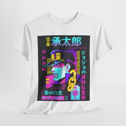 Jojo's Bizarre Adventure Unisex Heavy Cotton Tee - Vibrant and Stylish Design for Otaku Heads