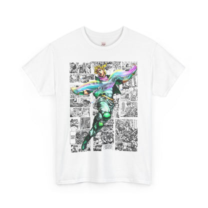 Jojo's Bizarre Adventure Caesar A. Zeppeli Unisex Heavy Cotton Tee - Vibrant and Stylish Design for Otaku Heads