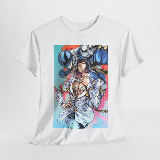 Jojo's Bizarre Adventure Bruno Bucciarati  Unisex Heavy Cotton Tee - Vibrant and Stylish Design for Otaku Heads