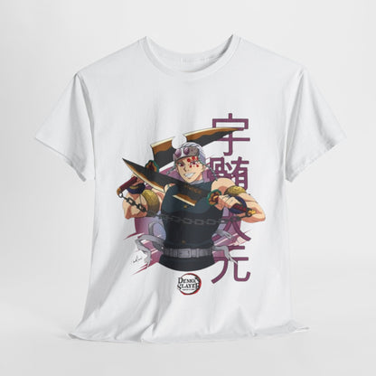 Demon Slayer Tengen Uzui Unisex Heavy Cotton Tee - Vibrant and Stylish Design for Otaku Heads