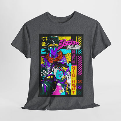 Jojo's Bizarre Adventure Unisex Heavy Cotton Tee - Vibrant and Stylish Design for Otaku Heads