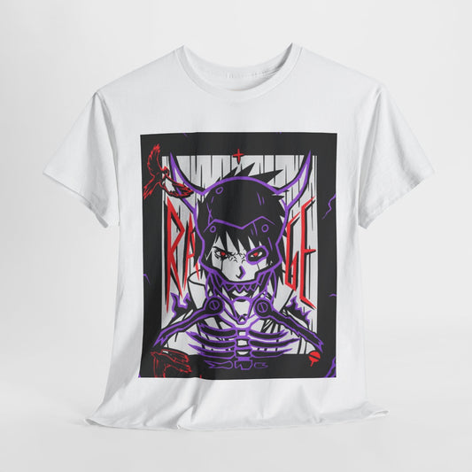 Naruto Shippuden Uchiha Sasuke Unisex Heavy Cotton Tee - Vibrant and Stylish Design for Otaku Heads