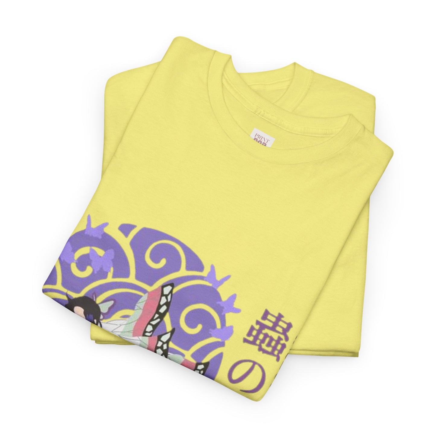 Demon Slayer Kocho Shinobu Unisex Heavy Cotton Tee - Vibrant and Stylish Design for Otaku Heads