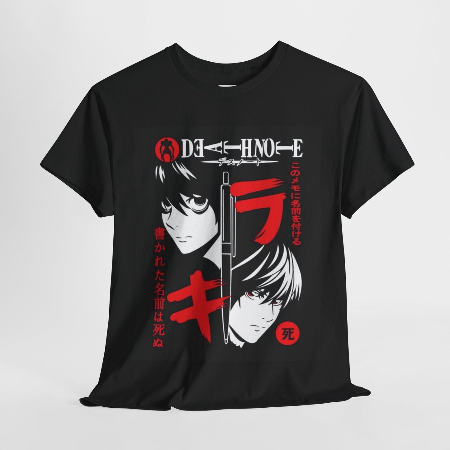 Death Note L Lawliet Unisex Heavy Cotton Tee - Vibrant and Stylish Design for Otaku Heads