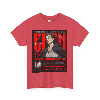 Attack On Titan Unisex Heavy Cotton Tee - Vibrant and Stylish Design for Otaku Heads