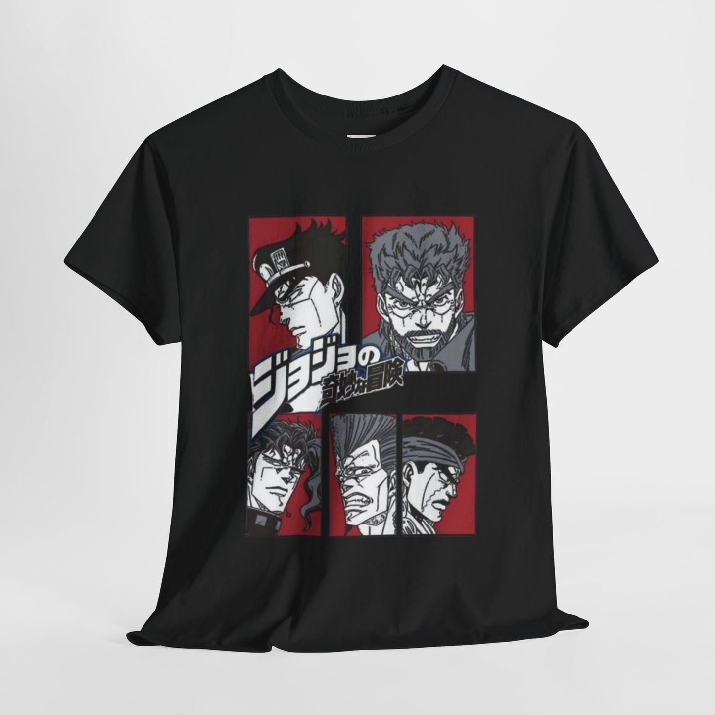 Jojo's Bizarre Adventure Unisex Heavy Cotton Tee - Vibrant and Stylish Design for Otaku Heads