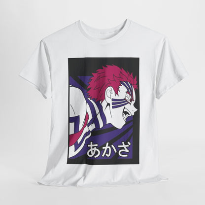 Demon Slayer Akaza Unisex Heavy Cotton Tee - Vibrant and Stylish Design for Otaku Heads